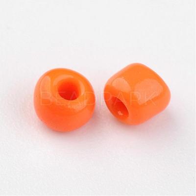 8/0 Opaque Colours Round Glass Seed Beads X-SEED-A010-3mm-50-1