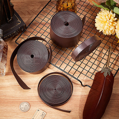 Soft Flat Imitation Leather Cord LC-WH0006-02A-02-1
