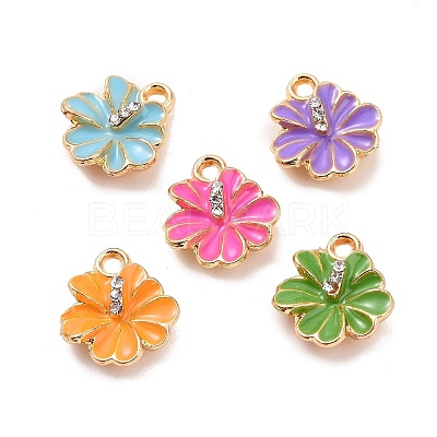 Alloy Enamel Pendants ENAM-M055-30G-1