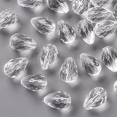 Transparent Acrylic Beads TACR-S128-01-1