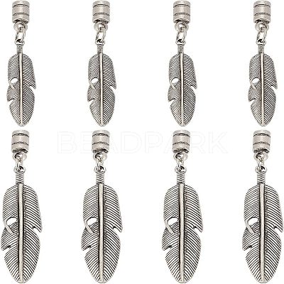 8Pcs 2 Size Alloy Cord Ends FIND-CA0003-70-1