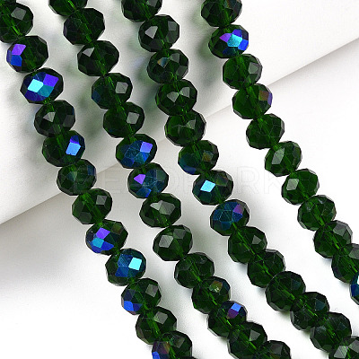 Electroplate Glass Beads Strands EGLA-A034-T1mm-L27-1