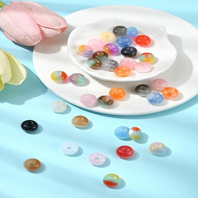 36Pcs 3 Styles Resin European Beads RESI-FS0001-72-1
