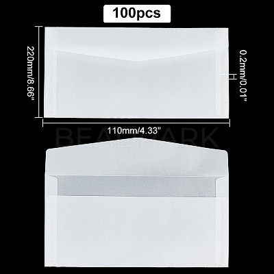 Blank Parchment Paper Envelopes AJEW-WH0038-98A-1