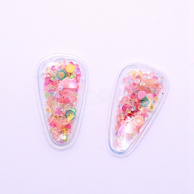 Plastic with Resin and Polymer Clay Accessories RESI-CJC0007-32F-1