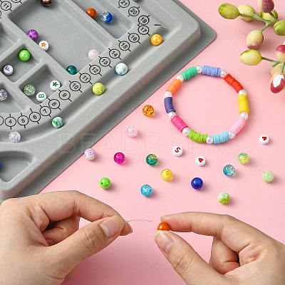 Plastic Flocked Bead Design Boards ODIS-YW0001-02-1