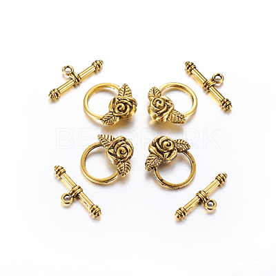 Tibetan Style Toggle Clasps X-GLF0026Y-1