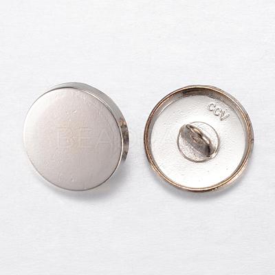 Alloy Shank Buttons BUTT-D054-15mm-05P-1