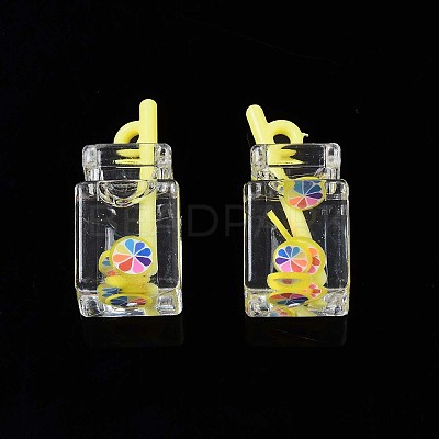 Imitation Drink Resin Pendants CRES-S359-32N-1