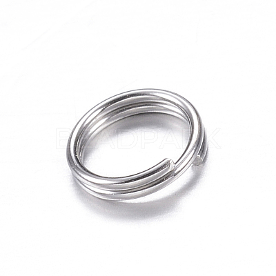 Tarnish Resistant 201 Stainless Steel Split Rings X-STAS-P092-03-1