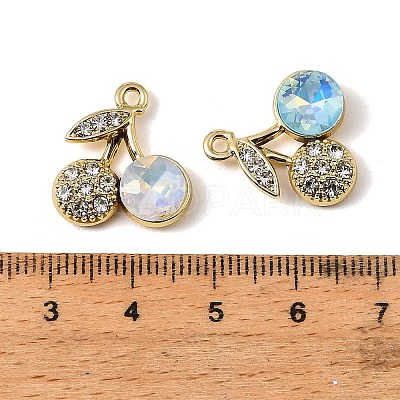 Alloy Rhinestone Pendants FIND-K032-38G-1