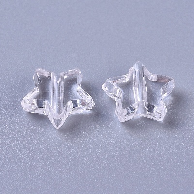 Transparent Acrylic Beads LS-SACR-WH0002-07K-1