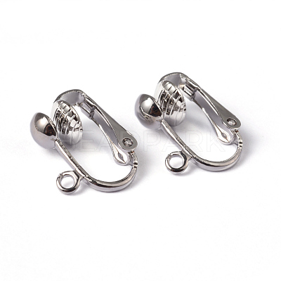 Iron Clip-on Earring Findings EC141-NF-1