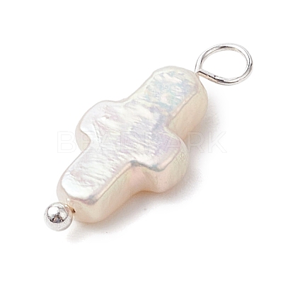 Natural Keshi Pearl Pendants PALLOY-JF02900-01-1