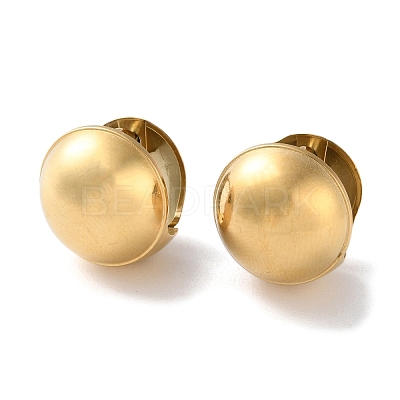 Ion Plating(IP) 304 Stainless Steel Hoop Earrings EJEW-C124-01E-G-1