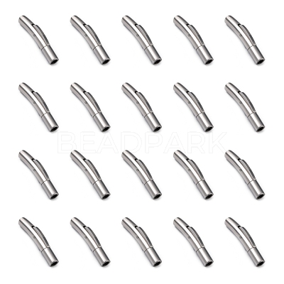 Tarnish Resistant Column 316 Surgical Stainless Steel Bayonet Clasps STAS-A021-3mm-1