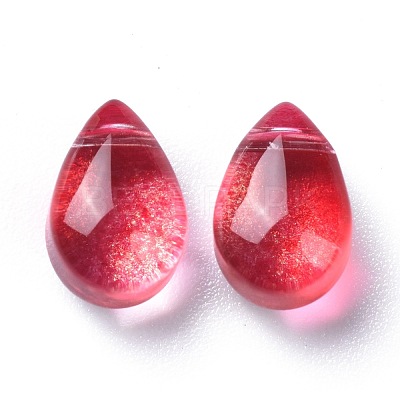 Transparent Glass Charms GGLA-M004-05B-01-1