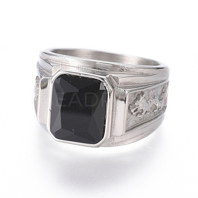 304 Stainless Steel Wide Band Rings RJEW-D073-15-P-1