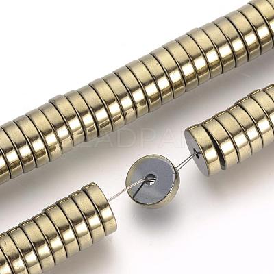 Electroplate Non-magnetic Synthetic Hematite Beads Spacers Strands G-Q486-75H-1
