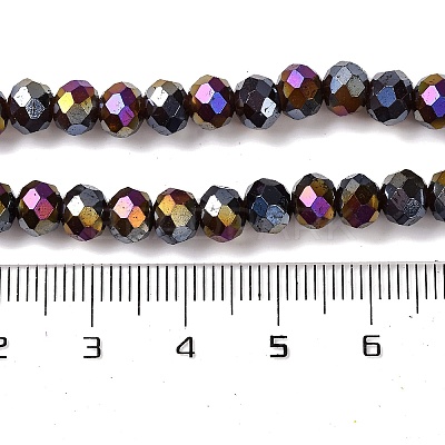 Baking Electroplate Glass Beads Strands DGLA-A039-J8mm-B20-1