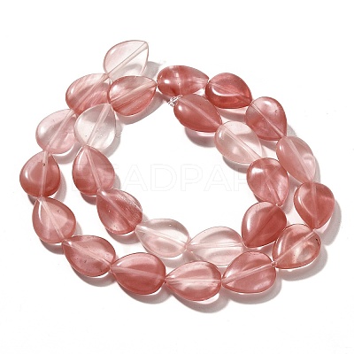Cherry Quartz Glass Beads Strands G-P561-B09-01-1