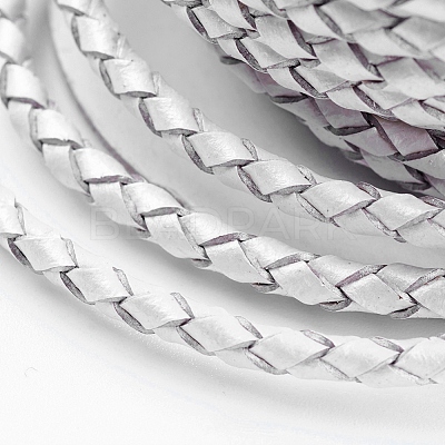Round Braided Cowhide Cords WL-L009-01Y-1