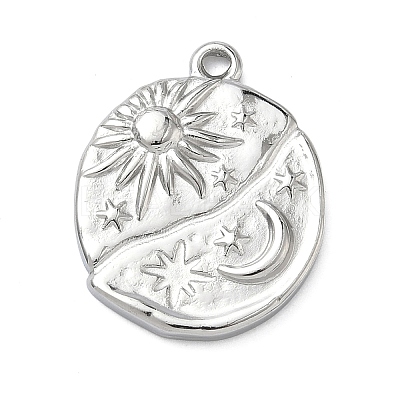 304 Stainless Steel Pendants STAS-A142-03P-1