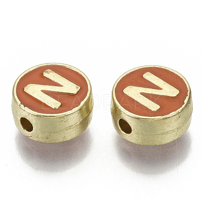 Alloy Enamel Beads X-ENAM-S122-028N-NR-1