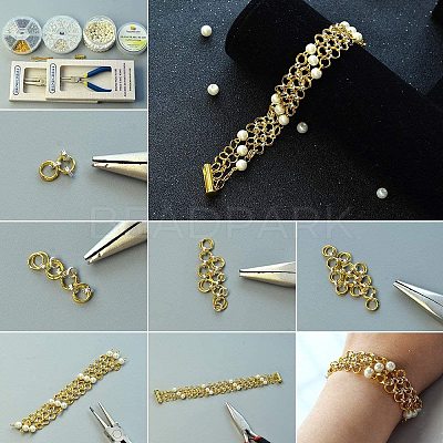 Brass Open Jump Rings KK-PH0006-10mm-G-1