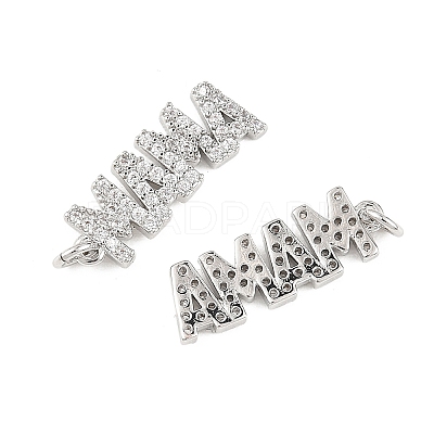 SHEGRACE Mother's Day Brass Clear Cubic Zirconia Pendants XGRQ1R698-359P-1