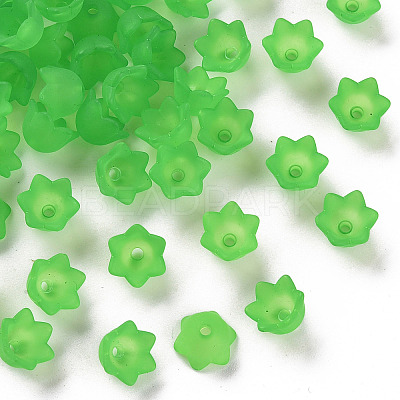 Transparent Acrylic Beads Caps X-PL543-9-1
