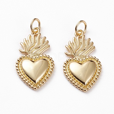Brass Pendants X-KK-C100-10G-1