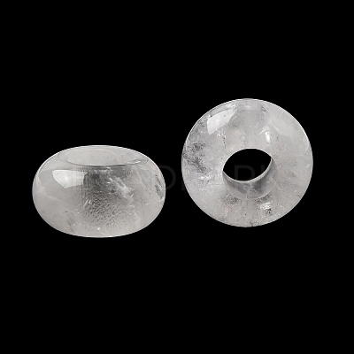 Natural Quartz Crystal European Large Hole Beads X-G-Q442-22-1