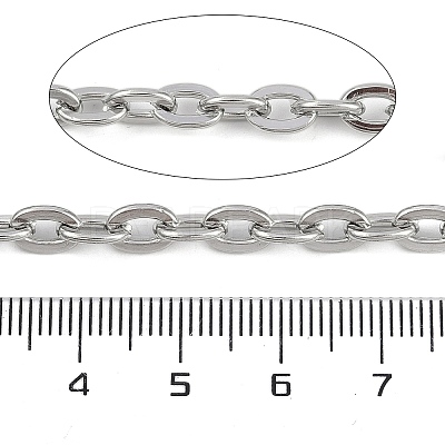 Non-Tarnish 304 Stainless Steel Link Chains CHS-A013-05P-1