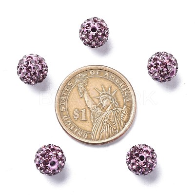 Pave Disco Ball Beads RB-H258-10MM-212-1