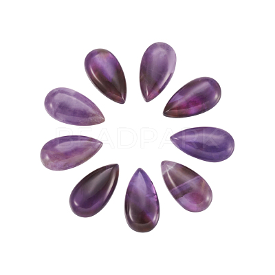 Natural Amethyst Cabochons G-N326-72C-1