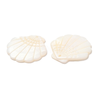 Natural Freshwater Shell Pendants X-SHEL-F007-20-1