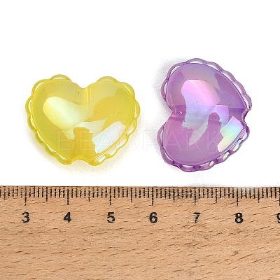 UV Plating Transparent Acrylic Beads AC-CBAEEF4-01-1