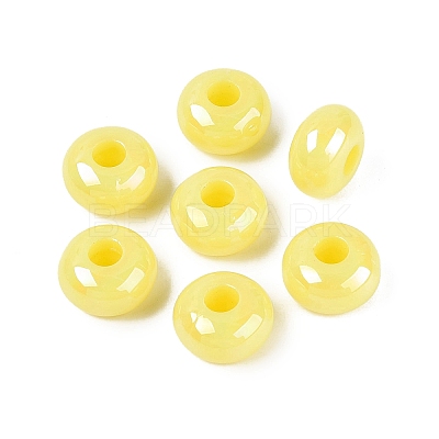 Halloween Theme Opaque Acrylic European Beads OACR-E033-19M2-1