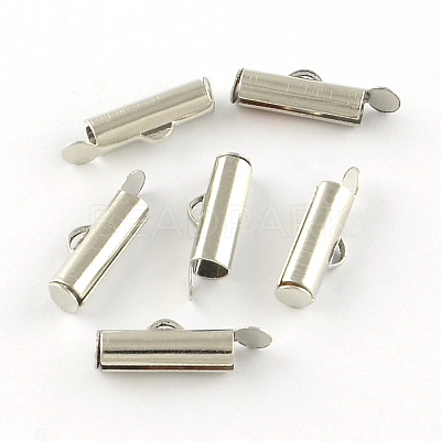 Iron Slide On End Clasp Tubes X-IFIN-R212-1.0cm-P-1