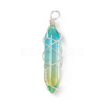 Glass Pendants PALLOY-JF01741-02-1