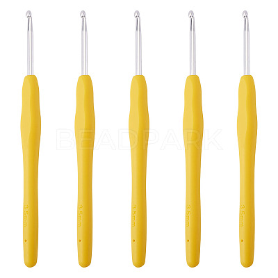 TPR Handle Aluminum Crochet Hook Needles TOOL-TA0001-13D-1