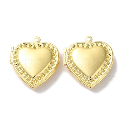 Rack Plating Brass Locket Pendants KK-F090-02G-1