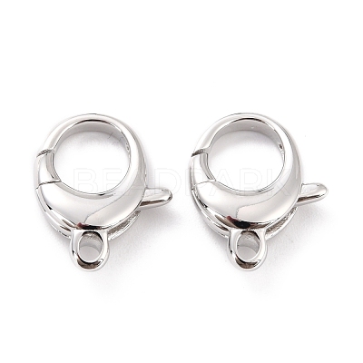 Brass Lobster Claw Clasps KK-D065-02P-1
