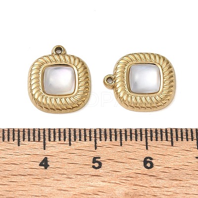 Natural Freshwater Shell Pendants SA-CBA11D7-28A-G-1