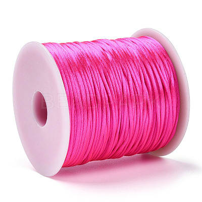 Nylon Satin Rattail Cords NWIR-R025-1.0mm-F106-1