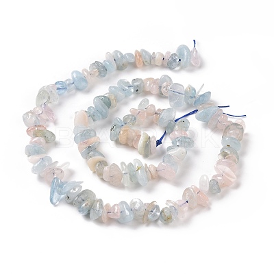 Natural Morganite Chip Beads Strands G-E271-84-1