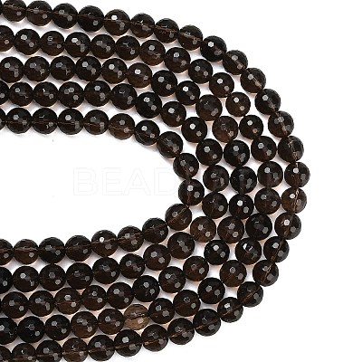 Natural Smoky Quartz Beads Strands G-C280-B09-10mm-1