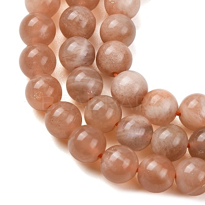 Natural Sunstone Beads G-F222-33-6mm-01-1
