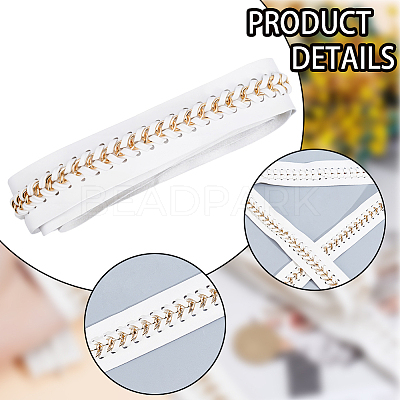 2 Yards Flat PU Imitation Leather Cords OCOR-CL0001-08A-1